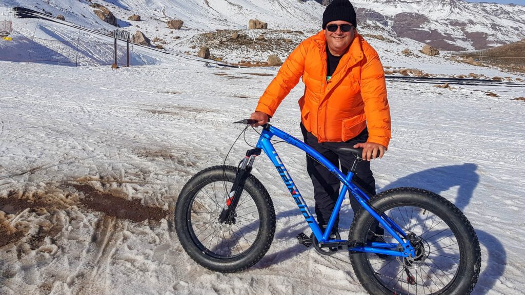 fatbike,parque farellones, chile